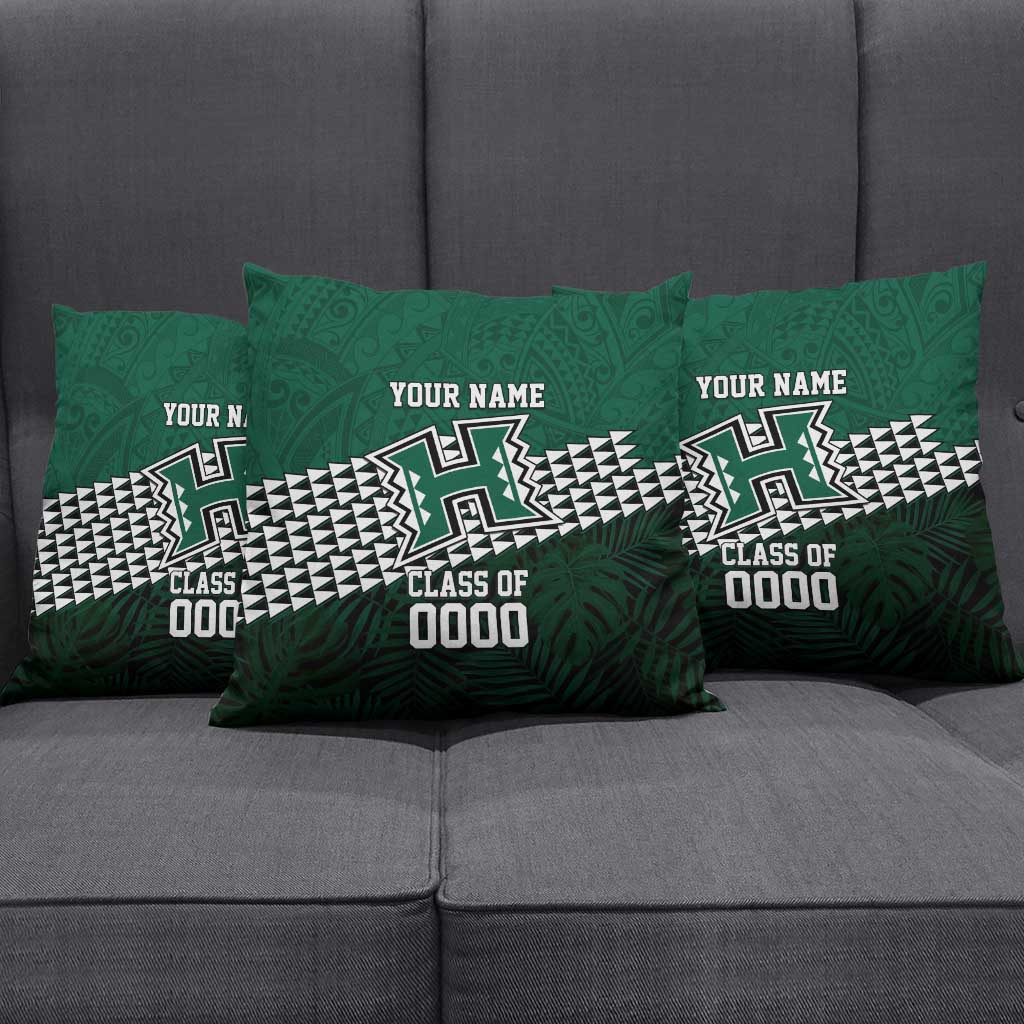 Hawaii Rainbow Warriors Alumni Custom Pillow Cover Kanaka Arrows Tropical Vibes LT7 - Polynesian Pride