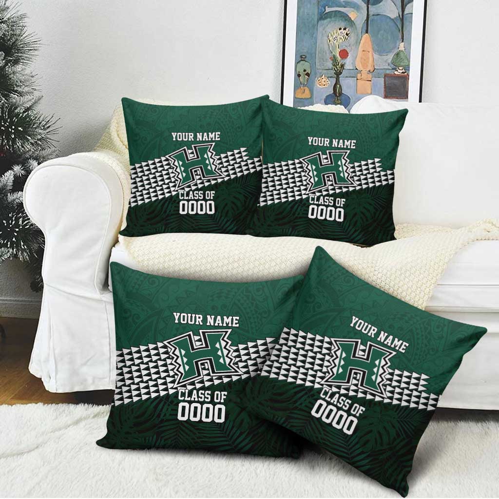 Hawaii Rainbow Warriors Alumni Custom Pillow Cover Kanaka Arrows Tropical Vibes LT7 - Polynesian Pride