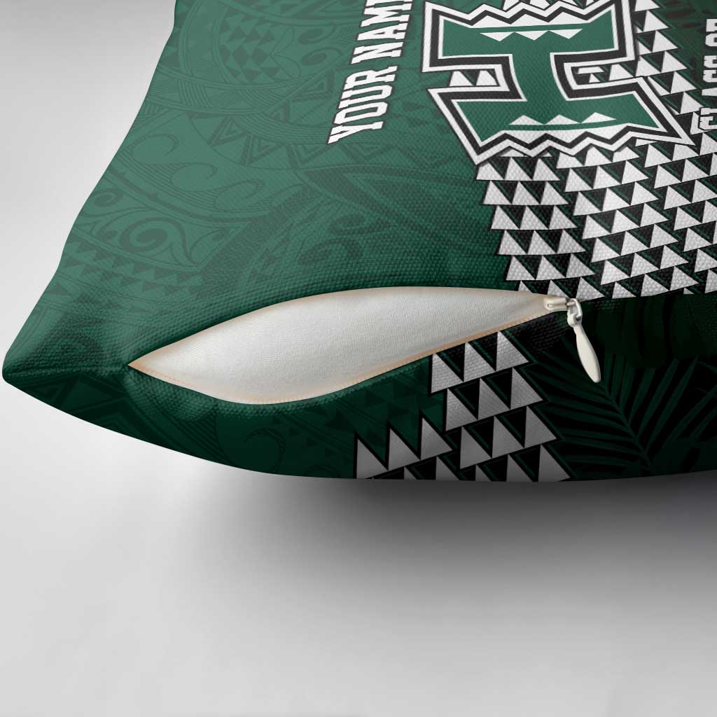 Hawaii Rainbow Warriors Alumni Custom Pillow Cover Kanaka Arrows Tropical Vibes LT7 - Polynesian Pride
