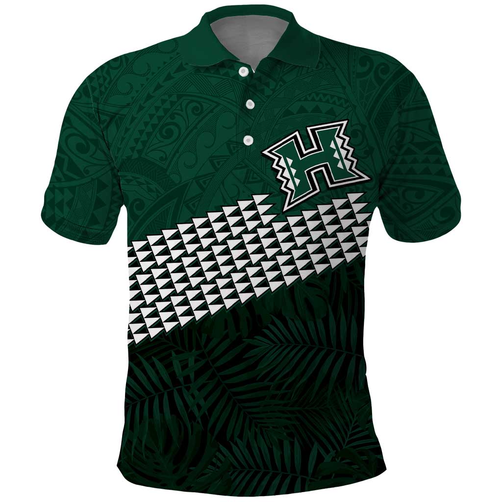 Hawaii Rainbow Warriors Alumni Custom Polo Shirt Kanaka Arrows Tropical Vibes