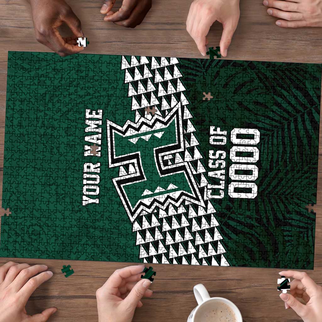 Hawaii Rainbow Warriors Alumni Custom Puzzle Kanaka Arrows Tropical Vibes LT7 - Polynesian Pride
