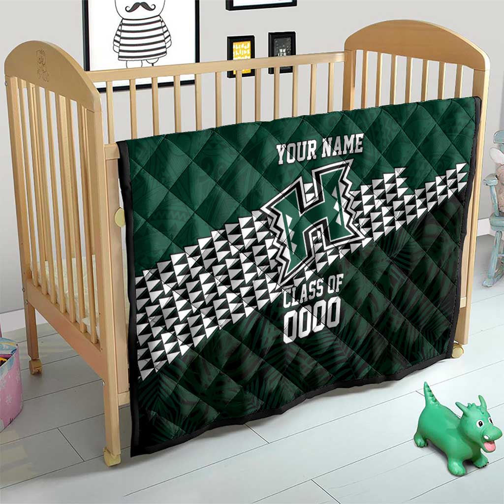 Hawaii Rainbow Warriors Alumni Custom Quilt Kanaka Arrows Tropical Vibes