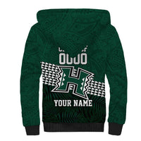 Hawaii Rainbow Warriors Alumni Custom Sherpa Hoodie Kanaka Arrows Tropical Vibes LT7 - Polynesian Pride