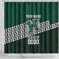 Hawaii Rainbow Warriors Alumni Custom Shower Curtain Kanaka Arrows Tropical Vibes LT7 - Polynesian Pride