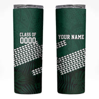 Hawaii Rainbow Warriors Alumni Custom Skinny Tumbler Kanaka Arrows Tropical Vibes LT7 Green - Polynesian Pride