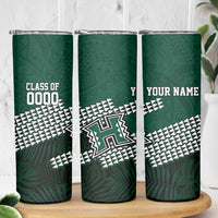 Hawaii Rainbow Warriors Alumni Custom Skinny Tumbler Kanaka Arrows Tropical Vibes LT7 - Polynesian Pride