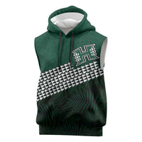 Hawaii Rainbow Warriors Alumni Custom Sleeveless Hoodie Kanaka Arrows Tropical Vibes LT7 Green - Polynesian Pride