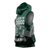 Hawaii Rainbow Warriors Alumni Custom Sleeveless Hoodie Kanaka Arrows Tropical Vibes LT7 - Polynesian Pride