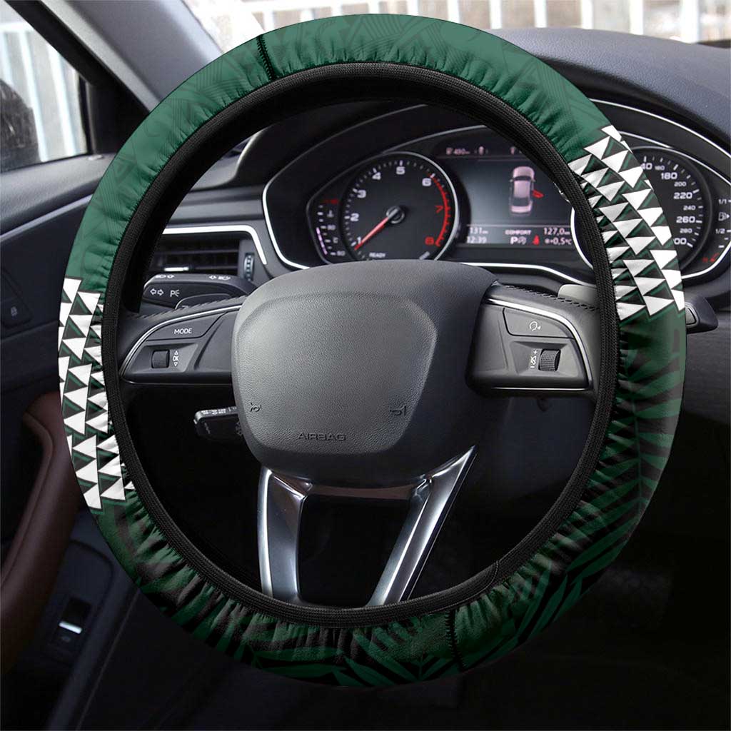 Hawaii Rainbow Warriors Alumni Steering Wheel Cover Kanaka Arrows Tropical Vibes LT7 - Polynesian Pride