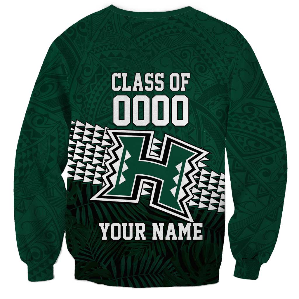 Hawaii Rainbow Warriors Alumni Custom Sweatshirt Kanaka Arrows Tropical Vibes LT7 - Polynesian Pride