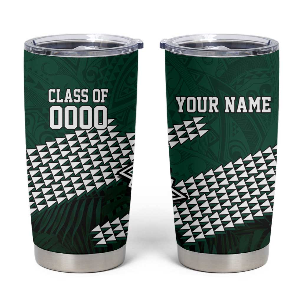 Hawaii Rainbow Warriors Alumni Custom Tumbler Cup Kanaka Arrows Tropical Vibes LT7 Green - Polynesian Pride