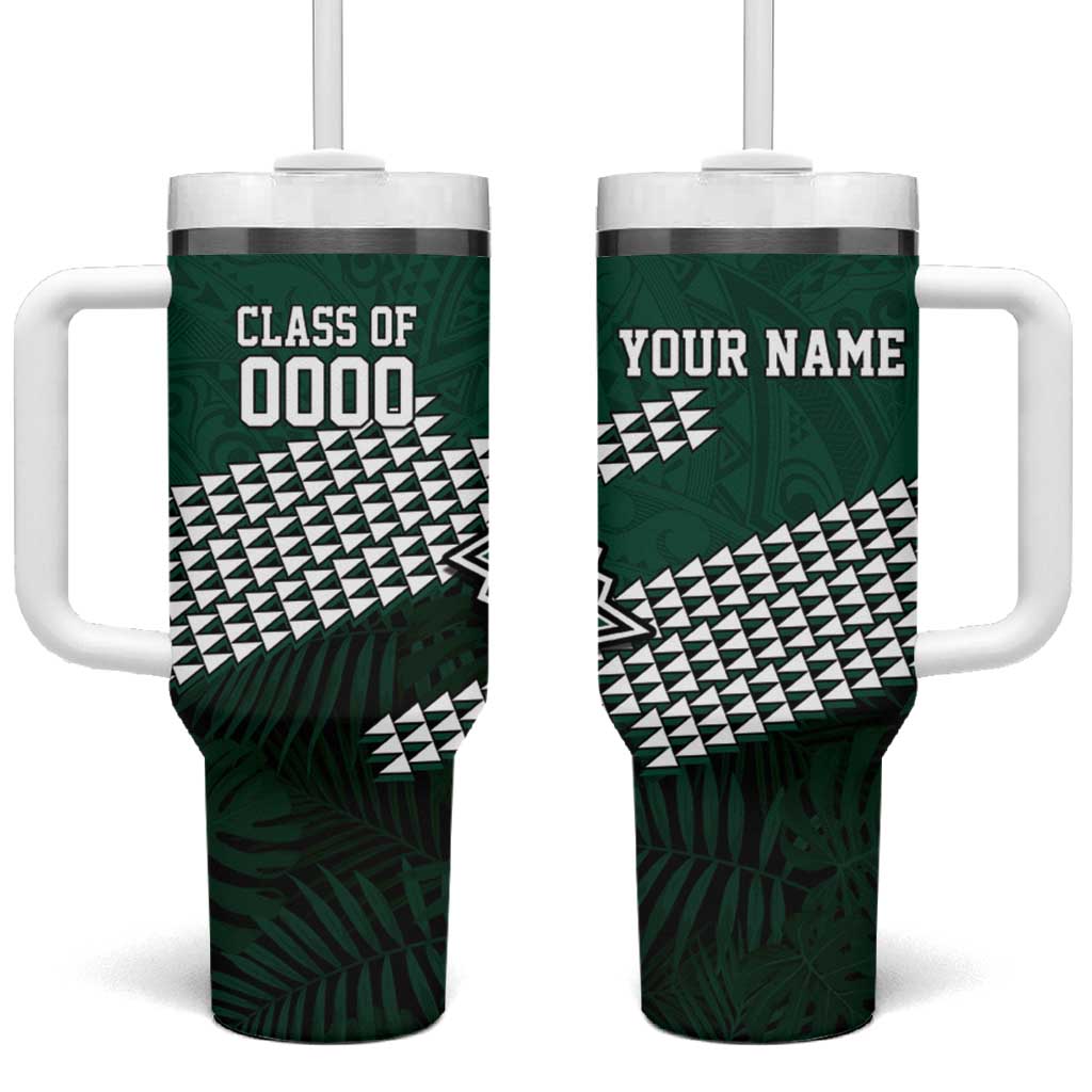 Hawaii Rainbow Warriors Alumni Custom Tumbler With Handle Kanaka Arrows Tropical Vibes LT7 One Size: 40 oz Green - Polynesian Pride