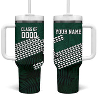 Hawaii Rainbow Warriors Alumni Custom Tumbler With Handle Kanaka Arrows Tropical Vibes LT7 One Size: 40 oz Green - Polynesian Pride