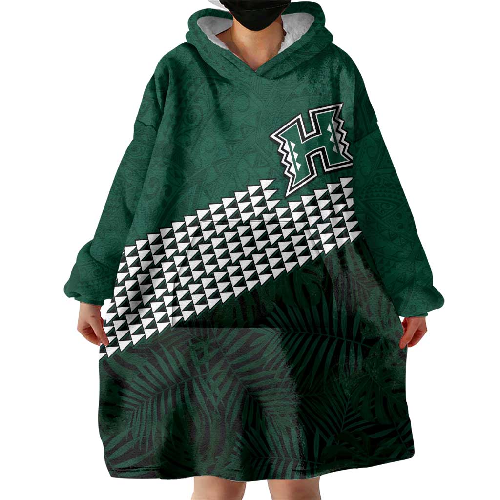 Hawaii Rainbow Warriors Alumni Custom Wearable Blanket Hoodie Kanaka Arrows Tropical Vibes LT7 - Polynesian Pride
