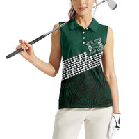 Hawaii Rainbow Warriors Alumni Custom Women Sleeveless Polo Shirt Kanaka Arrows Tropical Vibes LT7 - Polynesian Pride