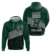 Hawaii Rainbow Warriors Alumni Custom Zip Hoodie Kanaka Arrows Tropical Vibes LT7 - Polynesian Pride