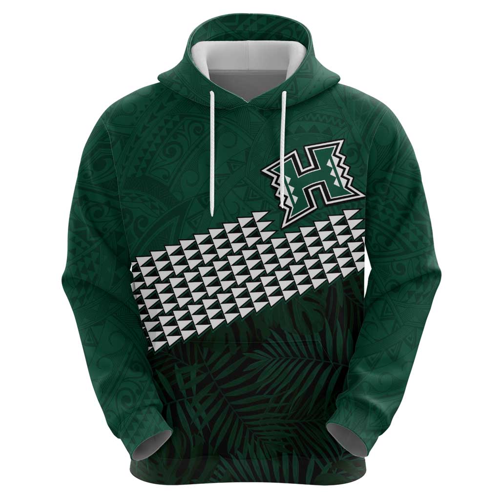 Hawaii Rainbow Warriors Alumni Custom Zip Hoodie Kanaka Arrows Tropical Vibes LT7 - Polynesian Pride