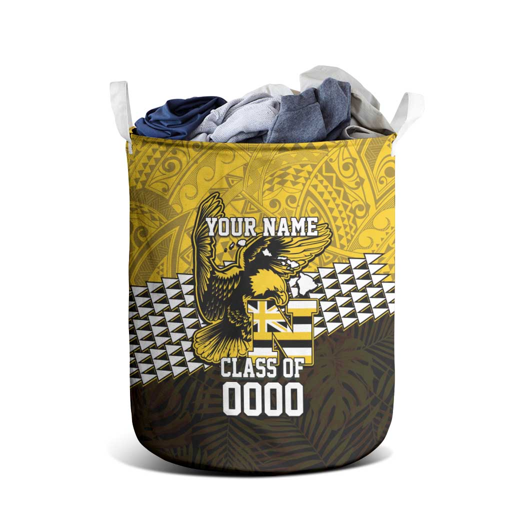 Hawaii Nanakuli High Alumni Custom Laundry Basket Kanaka Arrows Tropical Vibes LT7 - Polynesian Pride