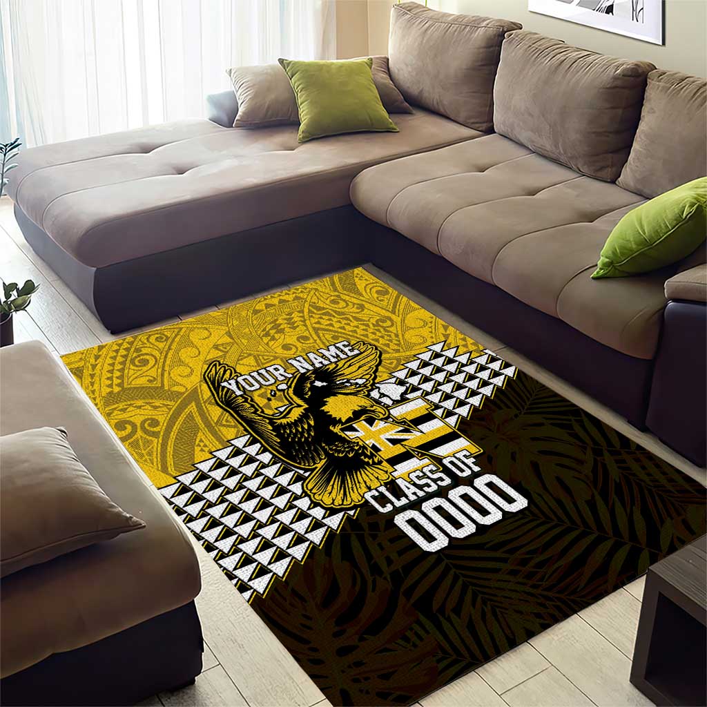 Hawaii Nanakuli High Alumni Custom Area Rug Kanaka Arrows Tropical Vibes