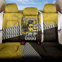 Hawaii Nanakuli High Alumni Custom Back Car Seat Cover Kanaka Arrows Tropical Vibes LT7 One Size Yellow Black - Polynesian Pride