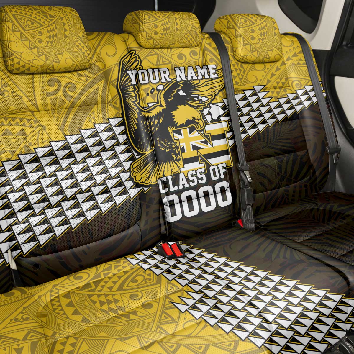 Hawaii Nanakuli High Alumni Custom Back Car Seat Cover Kanaka Arrows Tropical Vibes LT7 - Polynesian Pride