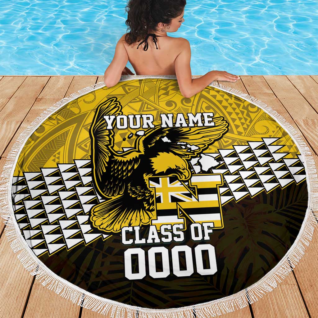 Hawaii Nanakuli High Alumni Custom Beach Blanket Kanaka Arrows Tropical Vibes LT7 - Polynesian Pride