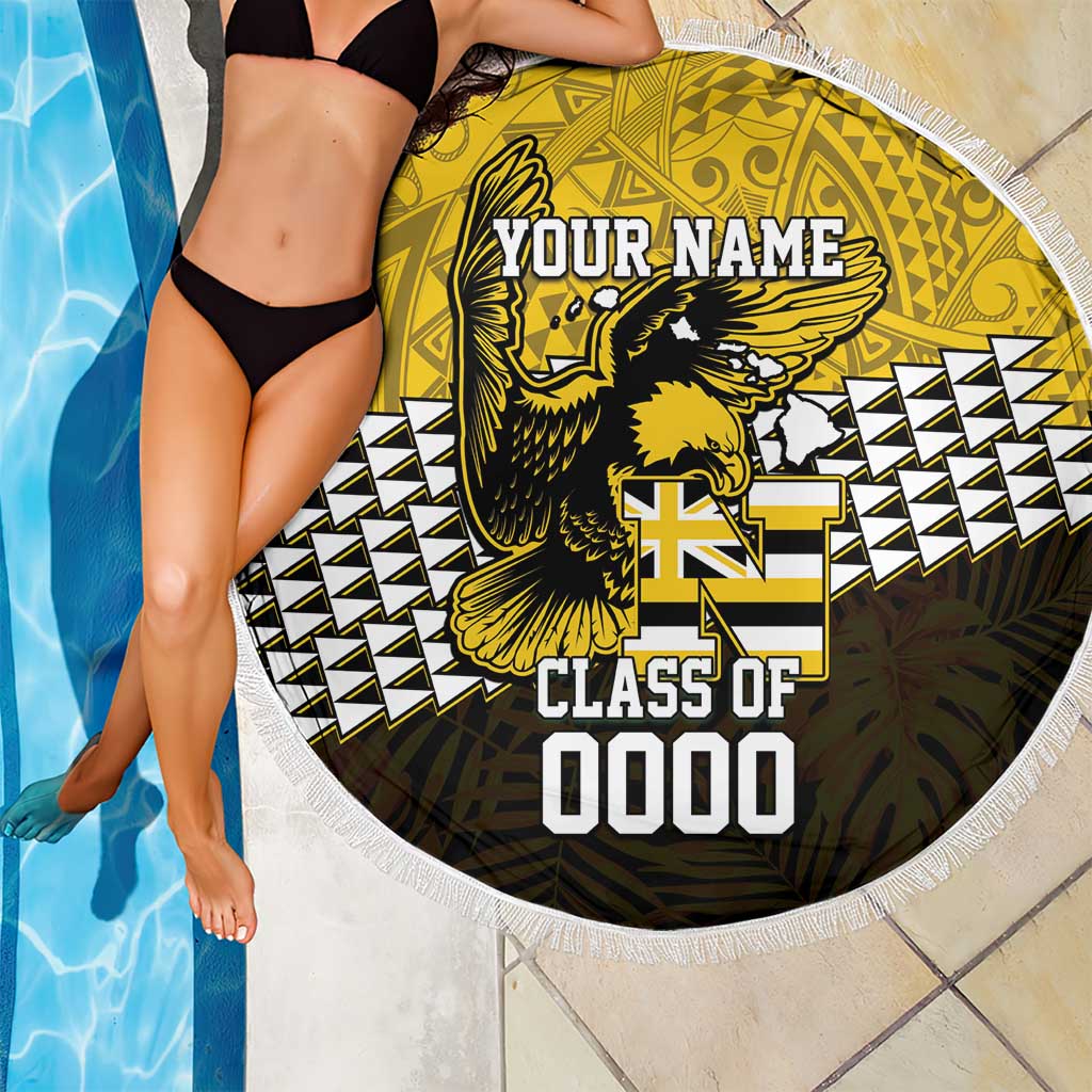 Hawaii Nanakuli High Alumni Custom Beach Blanket Kanaka Arrows Tropical Vibes LT7 - Polynesian Pride
