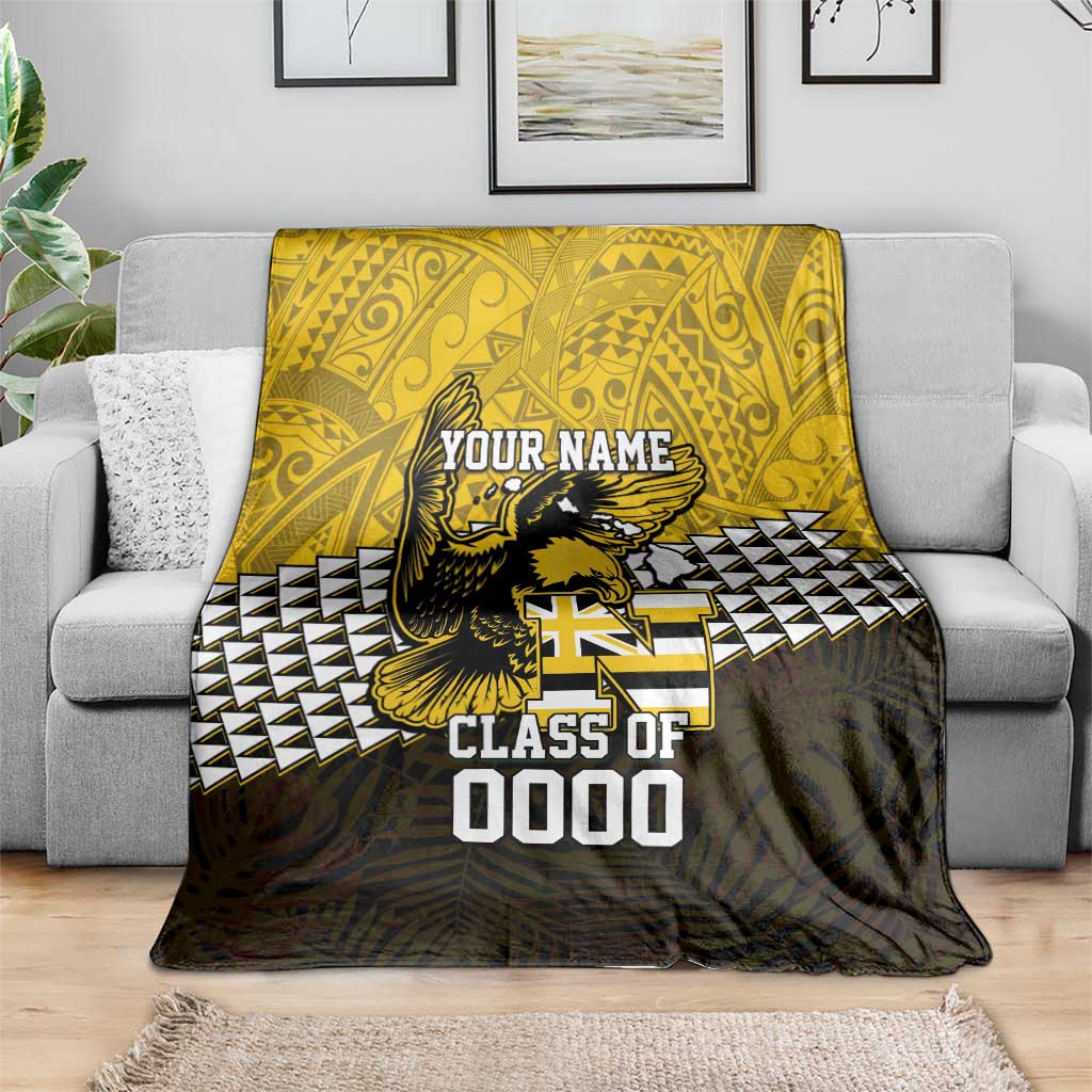 Hawaii Nanakuli High Alumni Custom Blanket Kanaka Arrows Tropical Vibes LT7 - Polynesian Pride