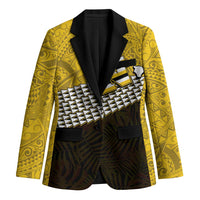 Hawaii Nanakuli High Alumni Custom Blazer Kanaka Arrows Tropical Vibes LT7 Unisex Yellow Black - Polynesian Pride