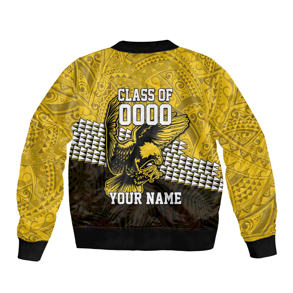 Hawaii Nanakuli High Alumni Custom Bomber Jacket Kanaka Arrows Tropical Vibes LT7 - Polynesian Pride
