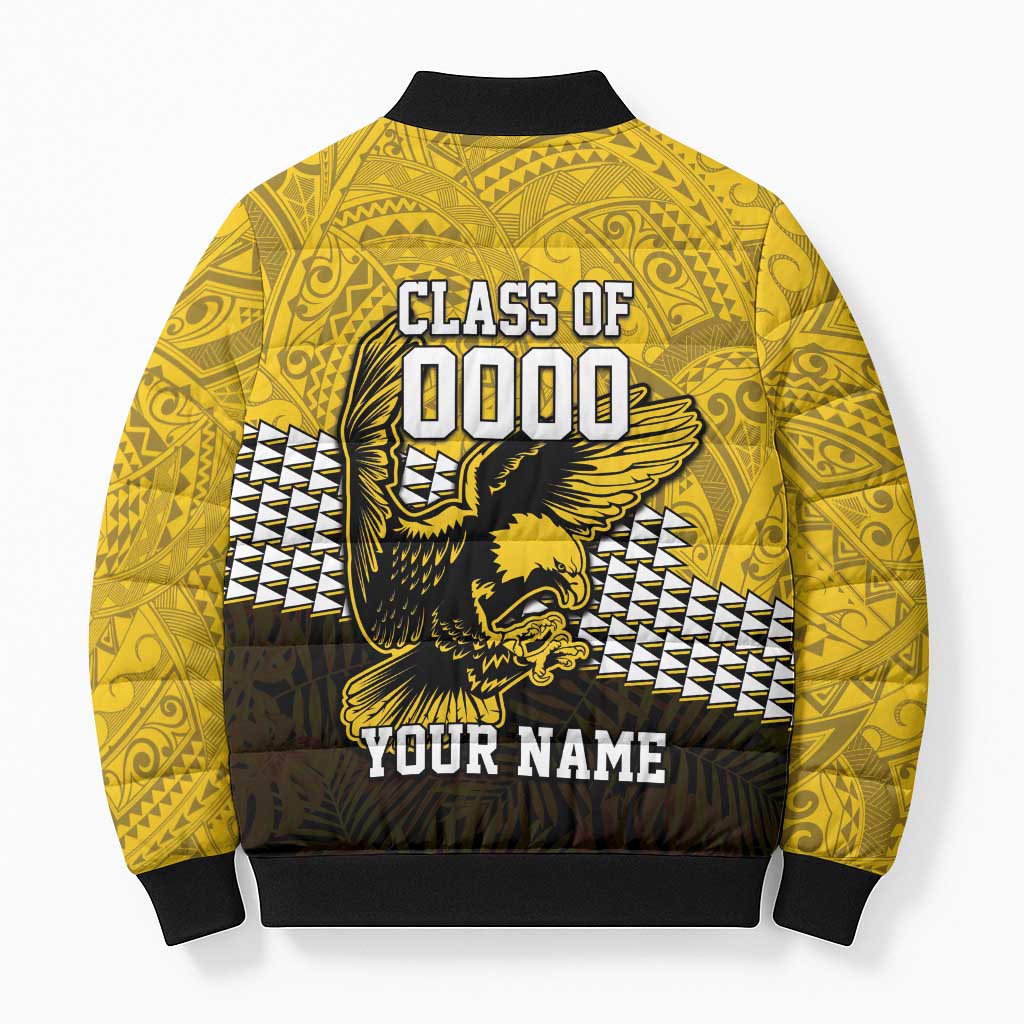 Hawaii Nanakuli High Alumni Custom Bomber Puffer Jacket Kanaka Arrows Tropical Vibes LT7 - Polynesian Pride