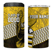 Hawaii Nanakuli High Alumni Custom 4 in 1 Can Cooler Tumbler Kanaka Arrows Tropical Vibes LT7 One Size: 16 oz Yellow Black - Polynesian Pride