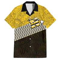 Hawaii Nanakuli High Alumni Custom Hawaiian Shirt Kanaka Arrows Tropical Vibes LT7 Yellow Black - Polynesian Pride