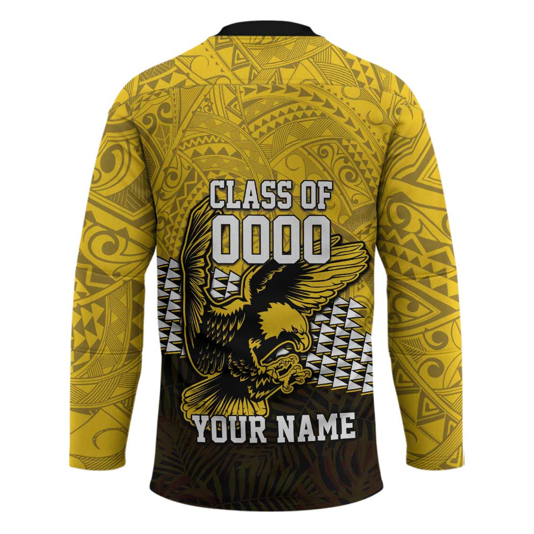 Hawaii Nanakuli High Alumni Custom Hockey Jersey Kanaka Arrows Tropical Vibes LT7 - Polynesian Pride
