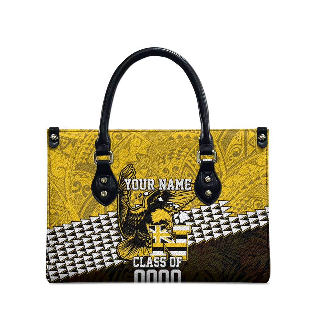 Hawaii Nanakuli High Alumni Custom Leather Bag Kanaka Arrows Tropical Vibes LT7 - Polynesian Pride