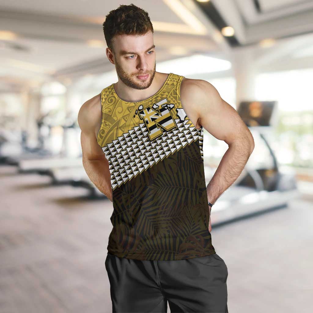 Hawaii Nanakuli High Alumni Custom Men Tank Top Kanaka Arrows Tropical Vibes LT7 Yellow Black - Polynesian Pride
