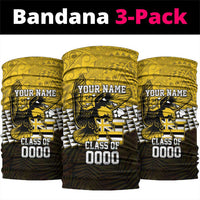 Hawaii Nanakuli High Alumni Custom Neck Gaiter Kanaka Arrows Tropical Vibes LT7 package One Size: 25*50cm Yellow Black - Polynesian Pride