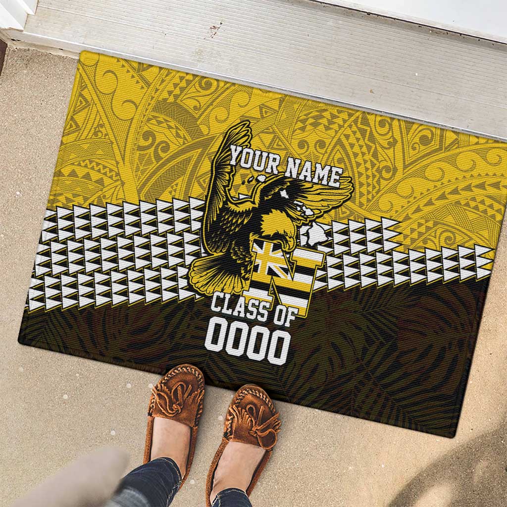 Hawaii Nanakuli High Alumni Custom Rubber Doormat Kanaka Arrows Tropical Vibes LT7 - Polynesian Pride