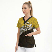 Hawaii Nanakuli High Alumni Custom Scrub Top Kanaka Arrows Tropical Vibes LT7 - Polynesian Pride