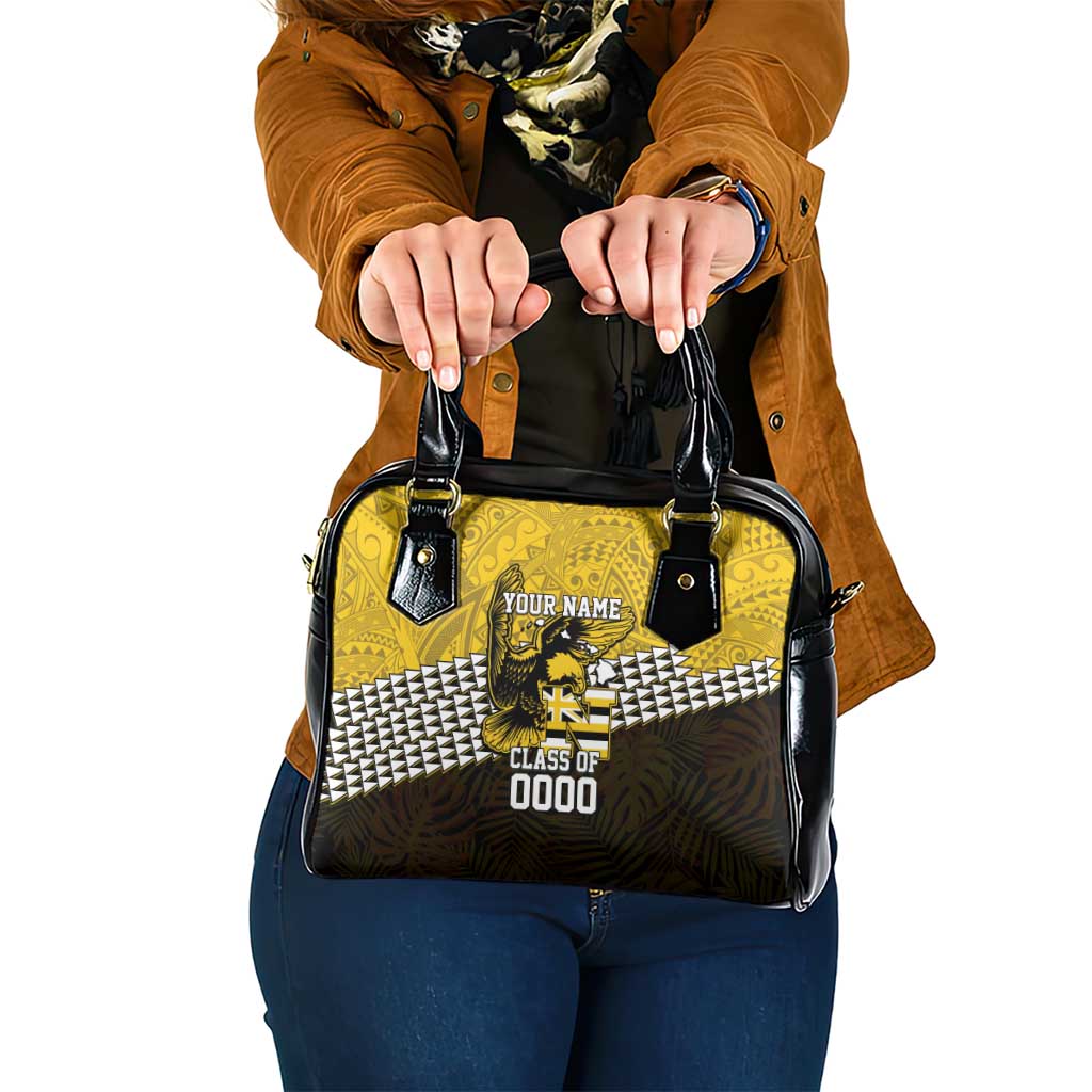 Hawaii Nanakuli High Alumni Custom Shoulder Handbag Kanaka Arrows Tropical Vibes LT7 One Size Yellow Black - Polynesian Pride