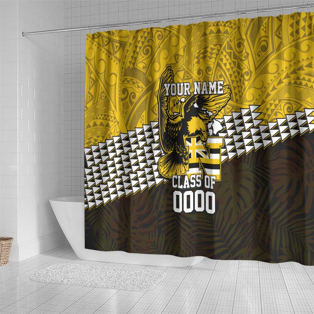 Hawaii Nanakuli High Alumni Custom Shower Curtain Kanaka Arrows Tropical Vibes LT7 - Polynesian Pride