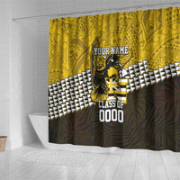 Hawaii Nanakuli High Alumni Custom Shower Curtain Kanaka Arrows Tropical Vibes LT7 - Polynesian Pride