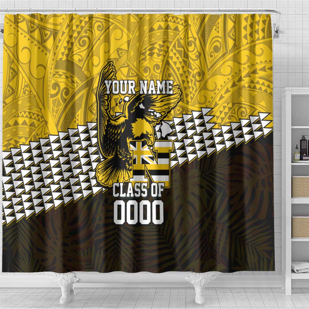 Hawaii Nanakuli High Alumni Custom Shower Curtain Kanaka Arrows Tropical Vibes LT7 - Polynesian Pride