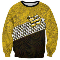 Hawaii Nanakuli High Alumni Custom Sweatshirt Kanaka Arrows Tropical Vibes LT7 Unisex Yellow Black - Polynesian Pride