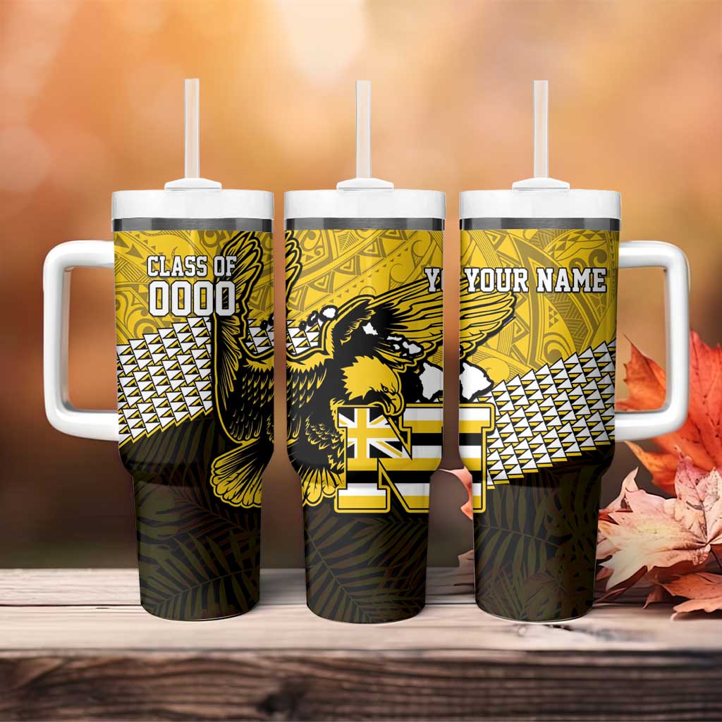 Hawaii Nanakuli High Alumni Custom Tumbler With Handle Kanaka Arrows Tropical Vibes LT7 - Polynesian Pride
