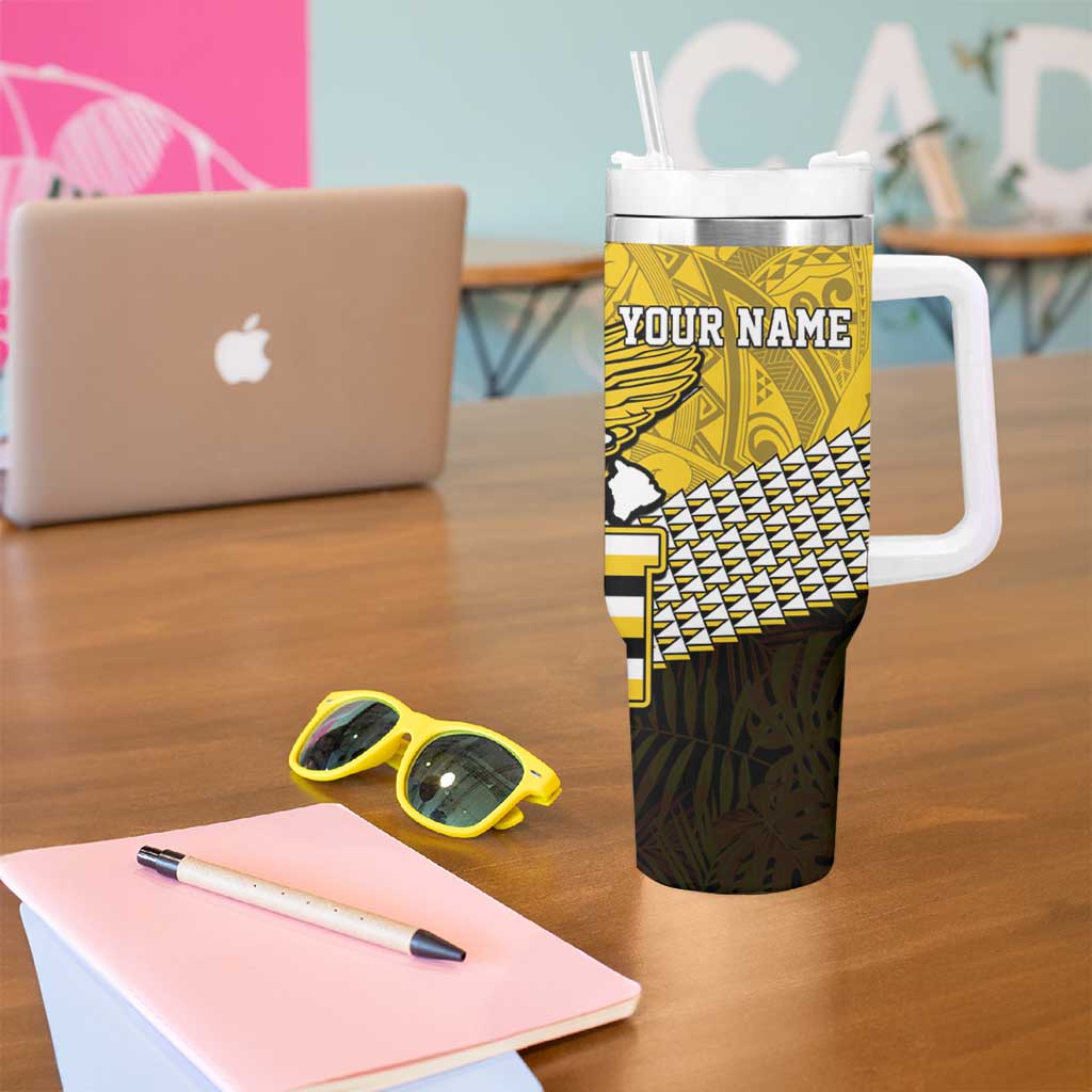 Hawaii Nanakuli High Alumni Custom Tumbler With Handle Kanaka Arrows Tropical Vibes LT7 - Polynesian Pride