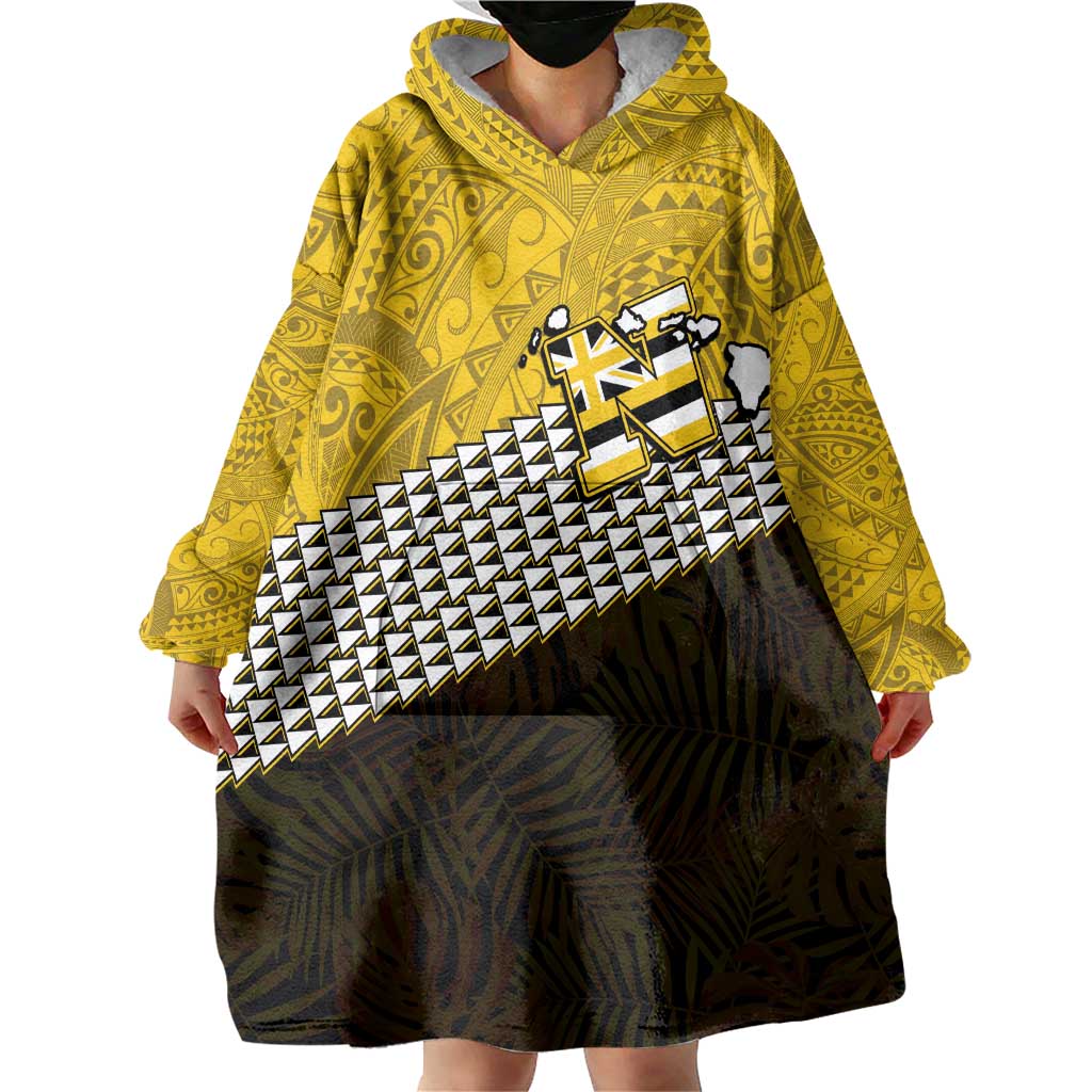 Hawaii Nanakuli High Alumni Custom Wearable Blanket Hoodie Kanaka Arrows Tropical Vibes LT7 - Polynesian Pride