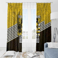 Hawaii Nanakuli High Alumni Custom Window Curtain Kanaka Arrows Tropical Vibes LT7 - Polynesian Pride