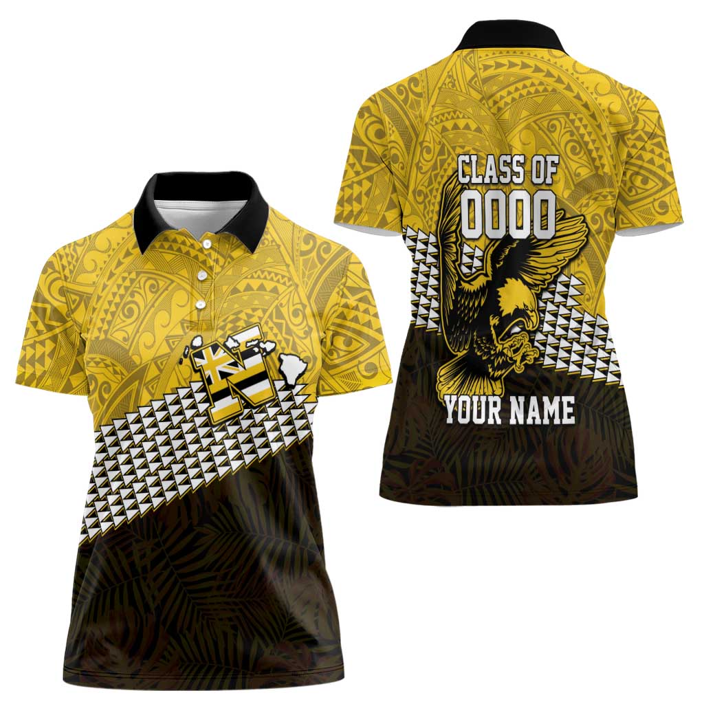 Hawaii Nanakuli High Alumni Custom Women Polo Shirt Kanaka Arrows Tropical Vibes LT7 - Polynesian Pride