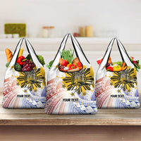 Philippines Independence Day Grocery Bag Eagle Mix Filipino Flag Tribal Style